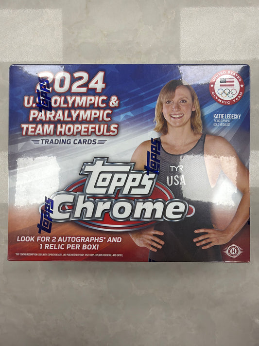 2024 Topps Chrome US Olympic & Paralympic Hopefuls Hobby Box