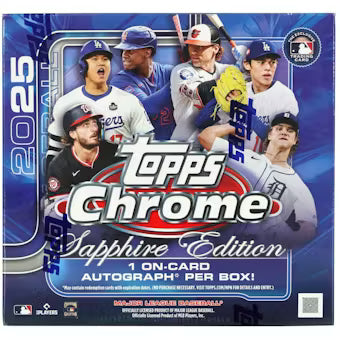 2025 Topps Chrome Baseball Sapphire Edition Box