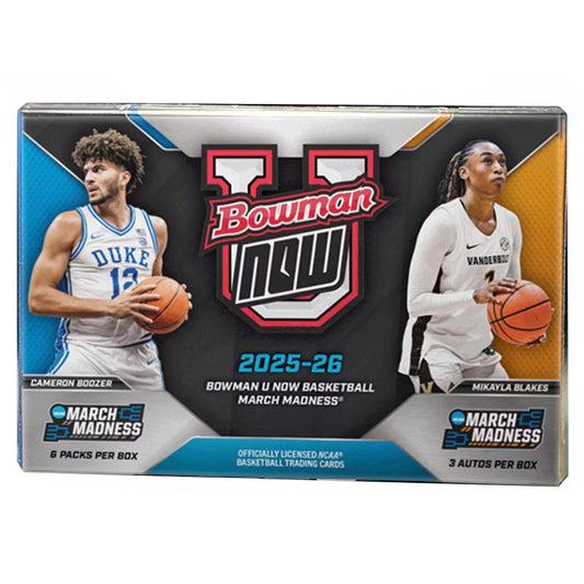 2025-26 Bowman University NOW March Madness Basketball Hobby Box