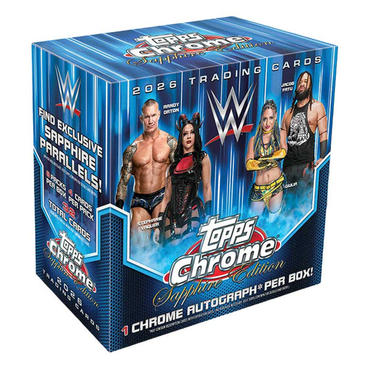 2026 Topps Chrome WWE Sapphire Edition Box