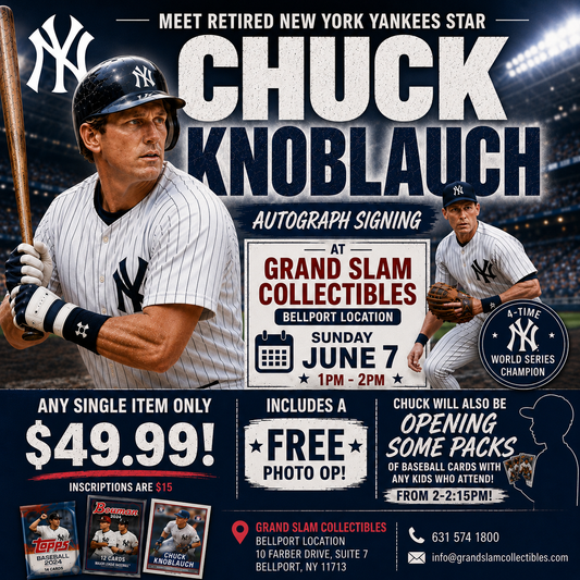 Chuck Knoblauch Single Autograph Any Item!