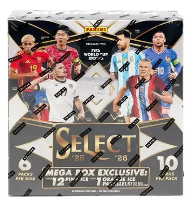 2025-26 Panini Select Road to FIFA World Cup Soccer Mega Box