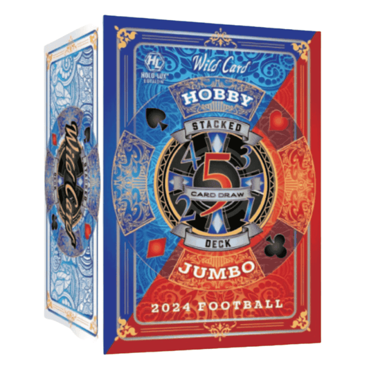 2024 Wild Card Five Card Draw Stacked Deck Football Hobby Jumbo Box