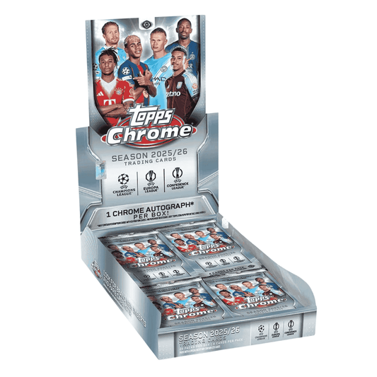 2025-26 Topps UEFA Club Competitions Chrome Soccer Hobby Box