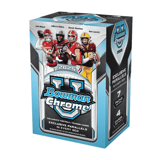 2025 Bowman Chrome University Football Blaster Box