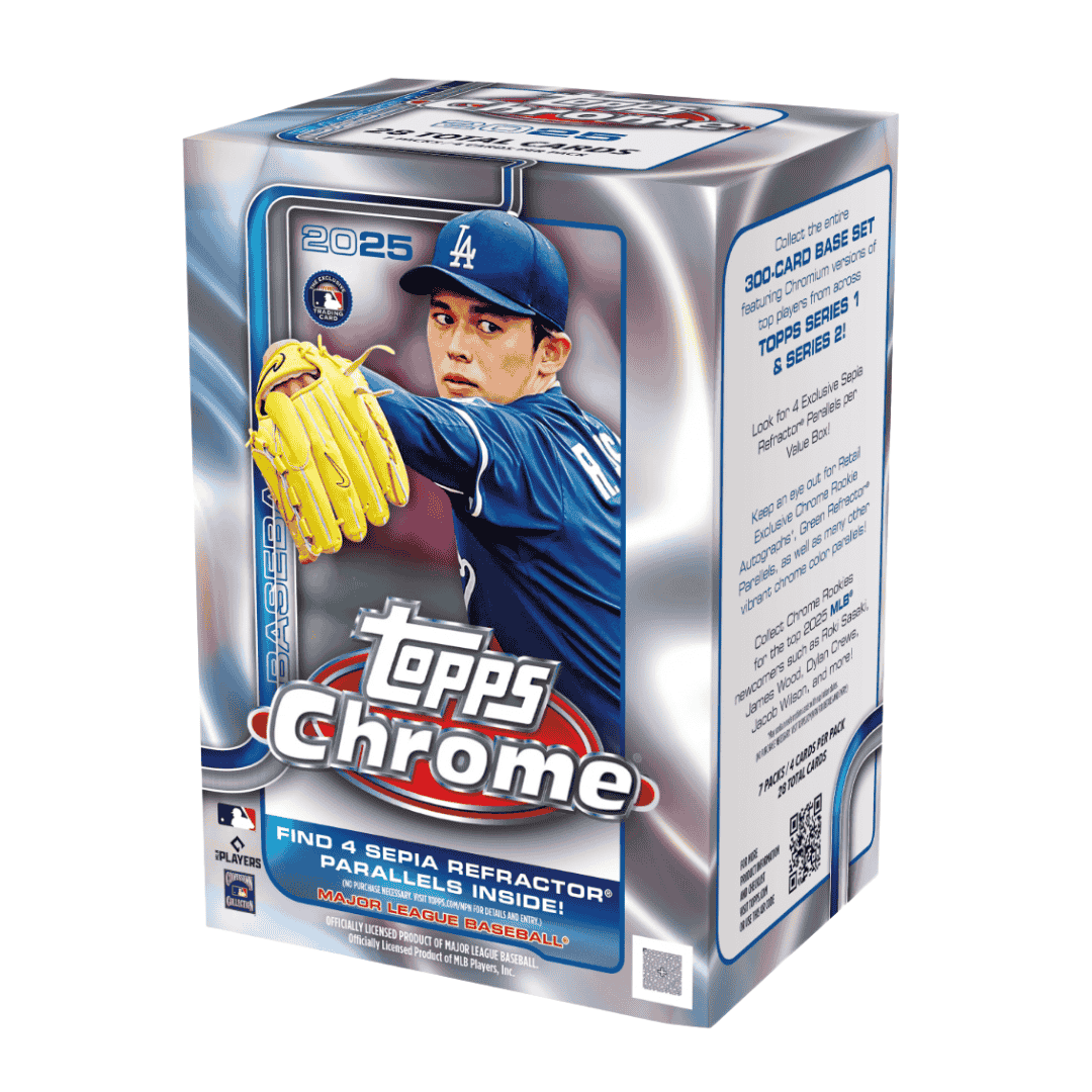 2025 Topps Chrome Baseball Blaster Box – Grand Slam Collectibles