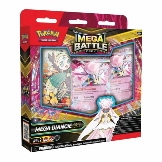 Pokemon Mega Gengar ex / Mega Diancie ex Battle Deck Box