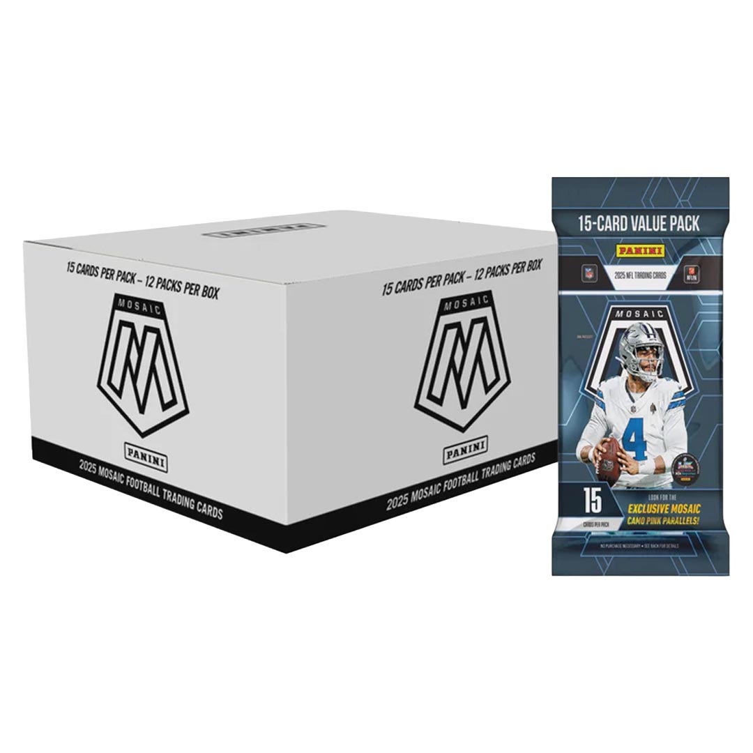 2025 Panini Mosaic Football Jumbo Value 12-Pack Box