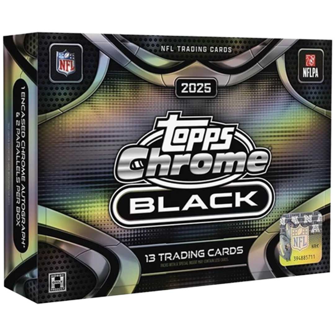  2025 Topps Chrome Black Football Hobby Box