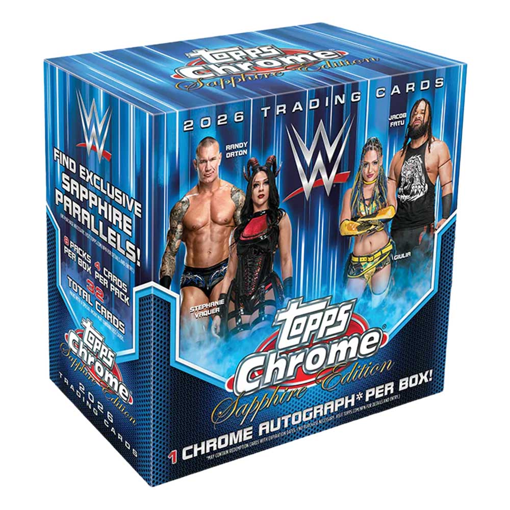 2026 Topps Chrome WWE Sapphire Edition Box