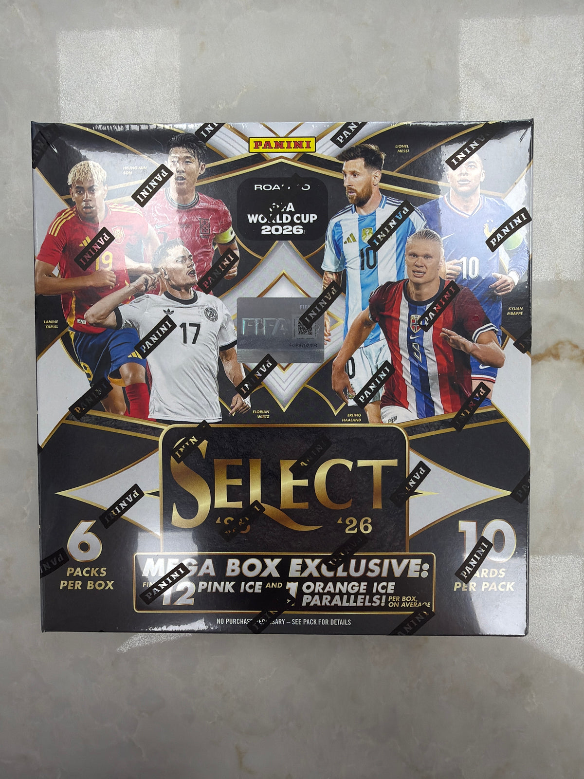2025-26 Panini Select Road to FIFA World Cup Soccer Mega Box