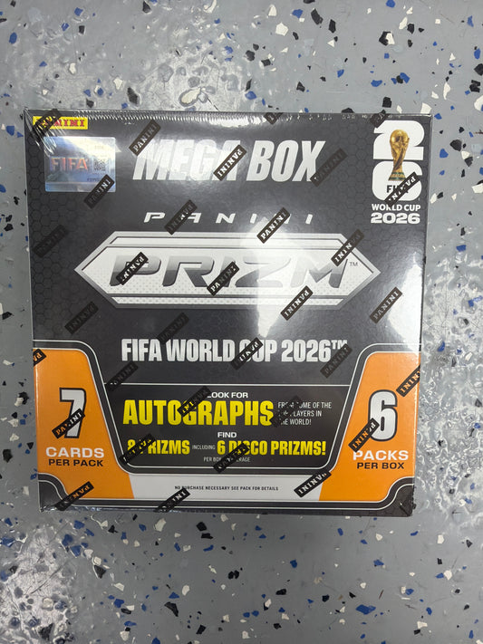2026 Panini Prizm FIFA World Cup Soccer Mega Box