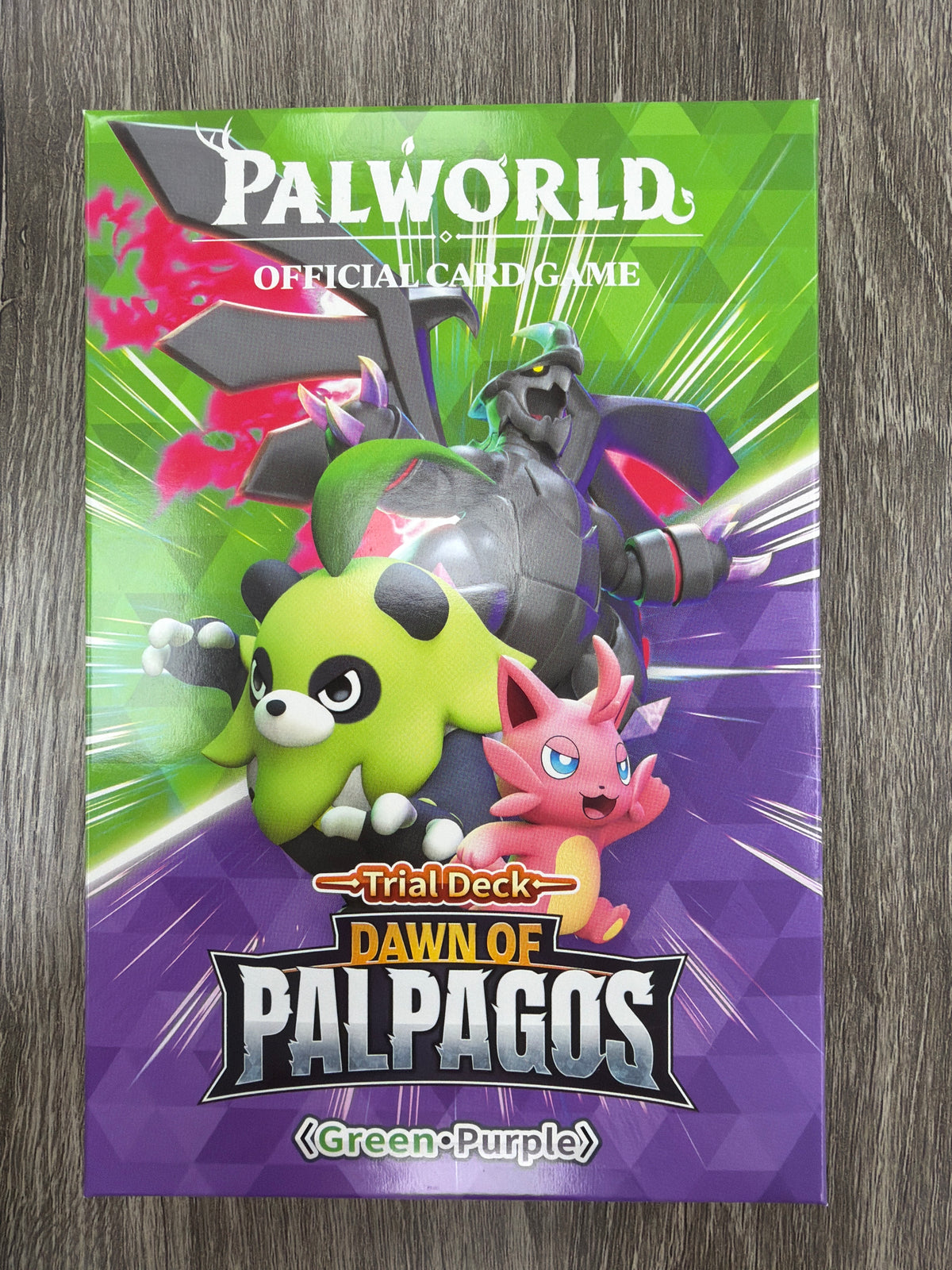 Palworld Dawn of Palpagos Green Purple Trial Deck