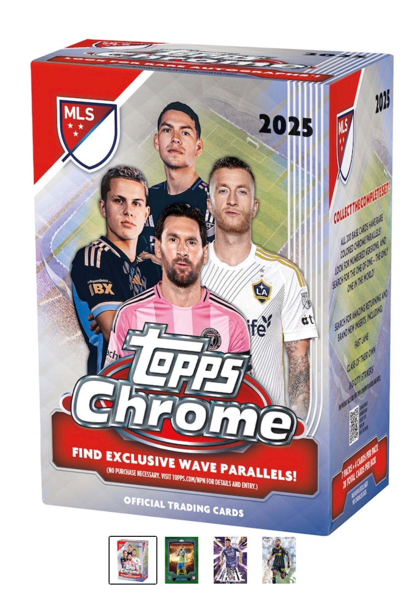 2025 Topps chrome MLS soccer blaster box