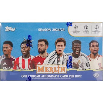 2025 Topps Merlin Soccer Hobby Box