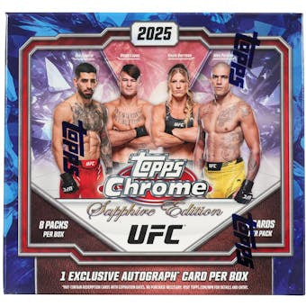 2025 Topps Chrome UFC Sapphire Hobby Box