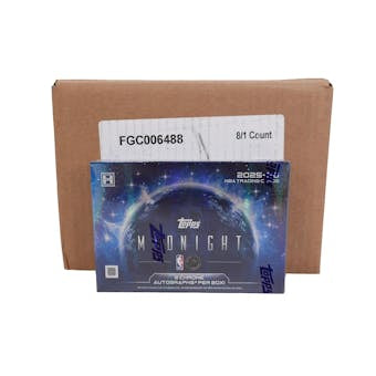 2025/26 Topps Midnight Basketball Hobby 8-Box Case