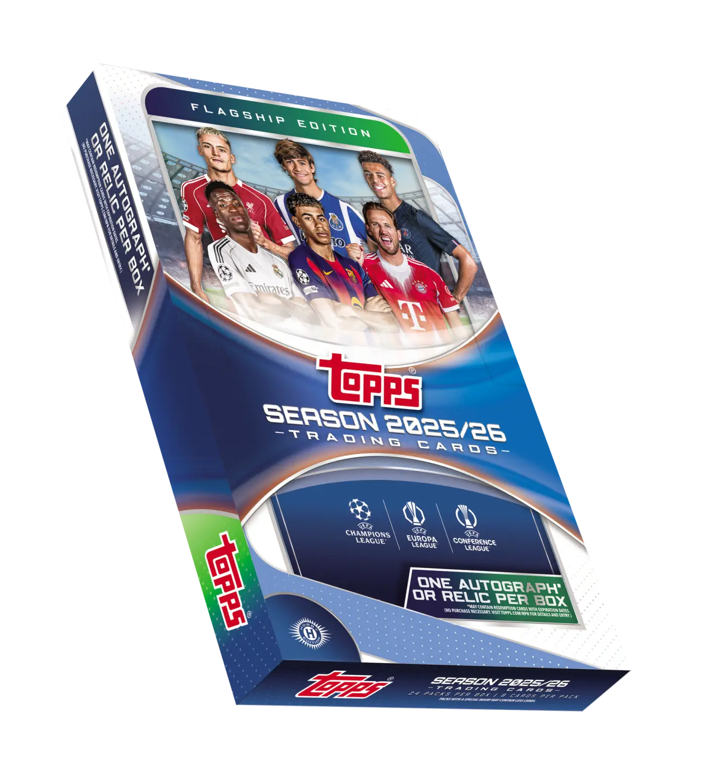 2025/26 TOPPS FLAGSHIP UEFA CLUB COMPETITIONS SOCCER HOBBY BOX