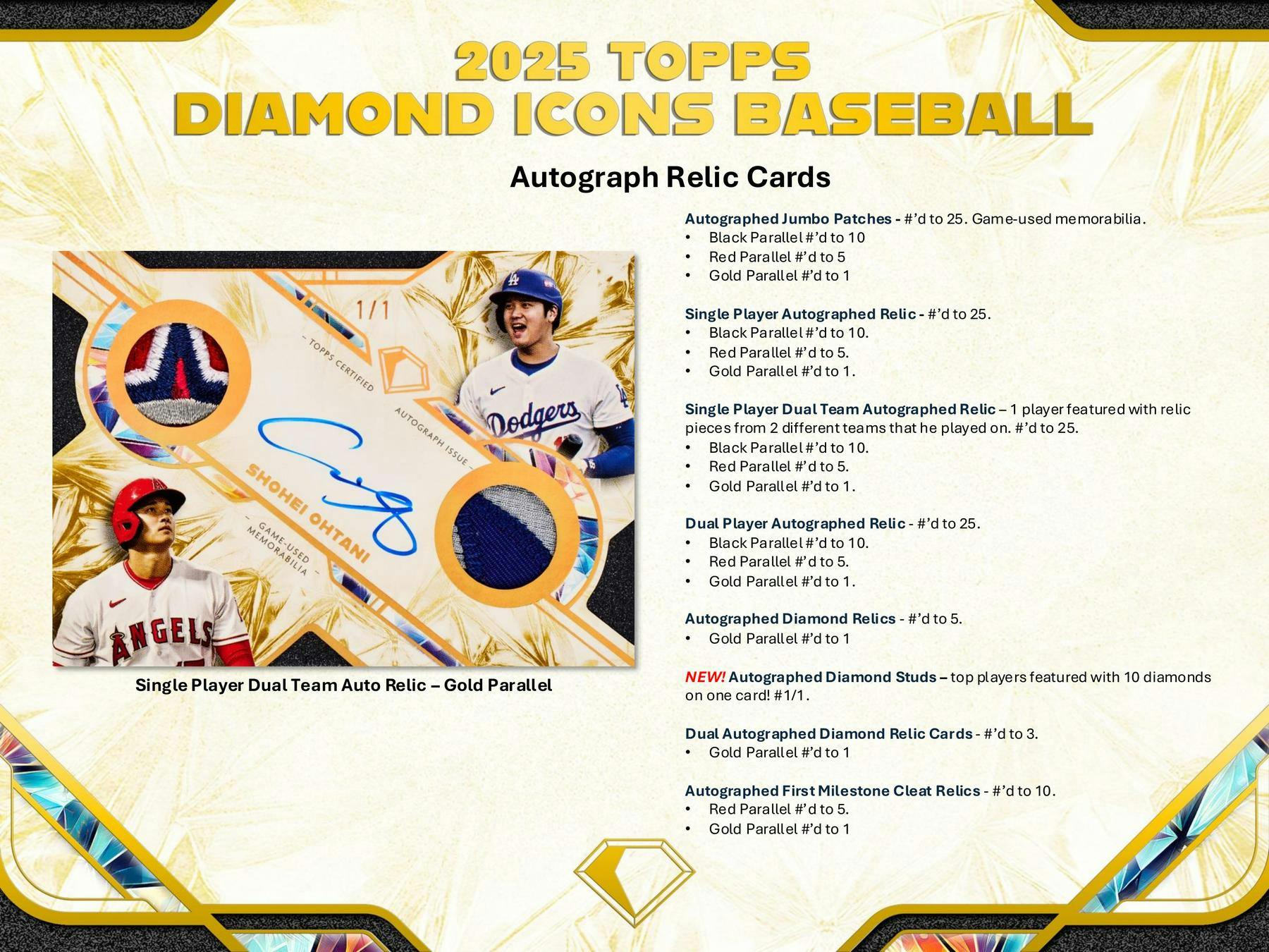 2025 Topps Diamond Icons Baseball Hobby Box