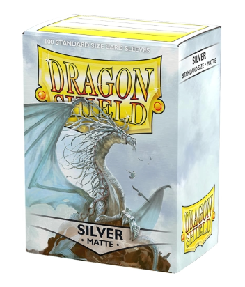 Dragon Shield Standard Silver Matte Card Sleeves