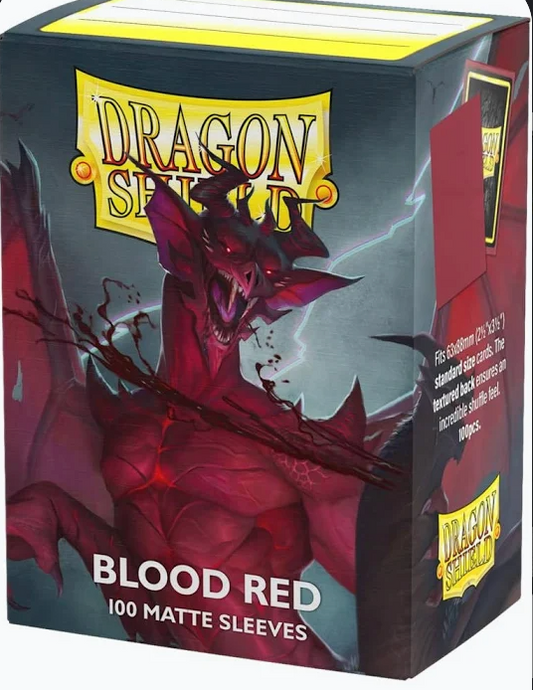 Dragon Shield Standard Blood Red Matte Card Sleeves