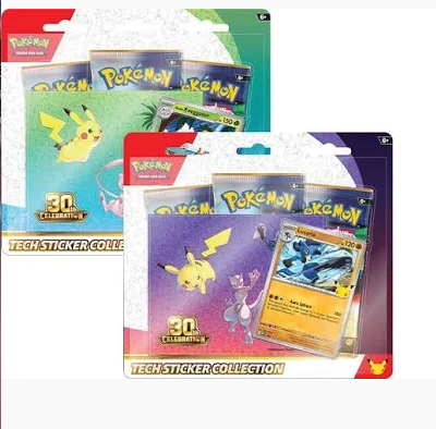 Pokemon 30th Anniversary Tech Stickers