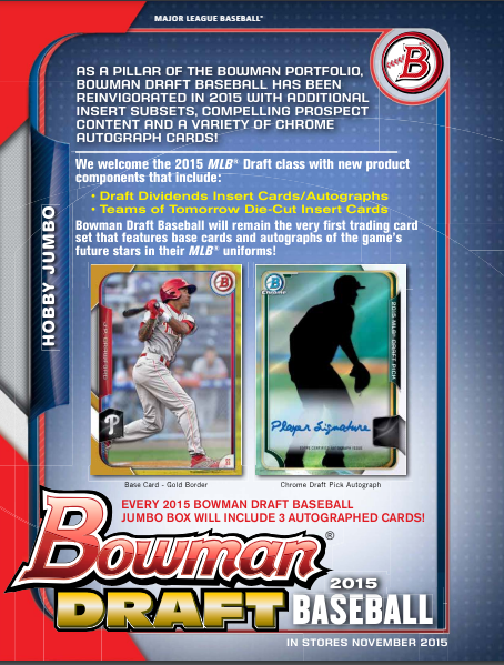 2015 Bowman Draft Picks & Prospects Baseball Jumbo Box