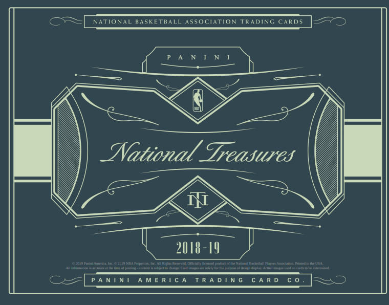2018-19 Panini National Treasures Basketball Hobby 4-Box Case