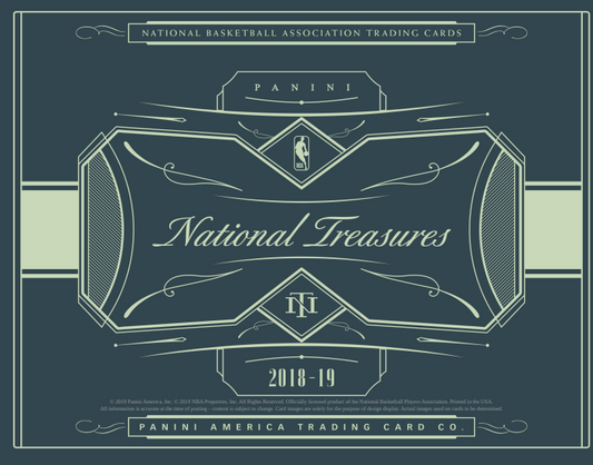 2018-19 Panini National Treasures Basketball Hobby 4-Box Case
