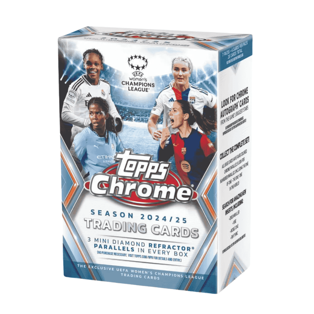 2024-25 Topps UEFA Women's Champions League Chrome Soccer Blaster Box