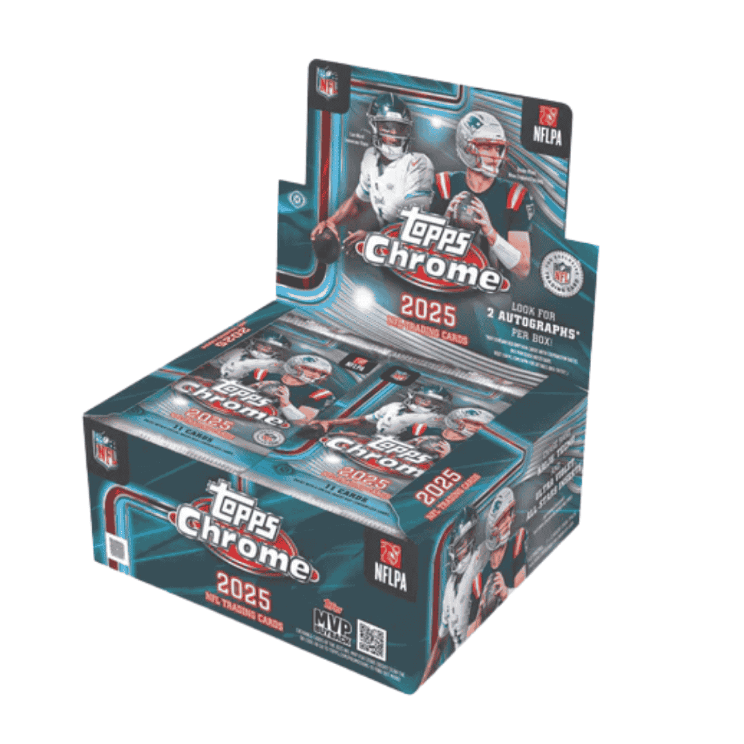 2025 Topps Chrome Football Hobby Jumbo Box