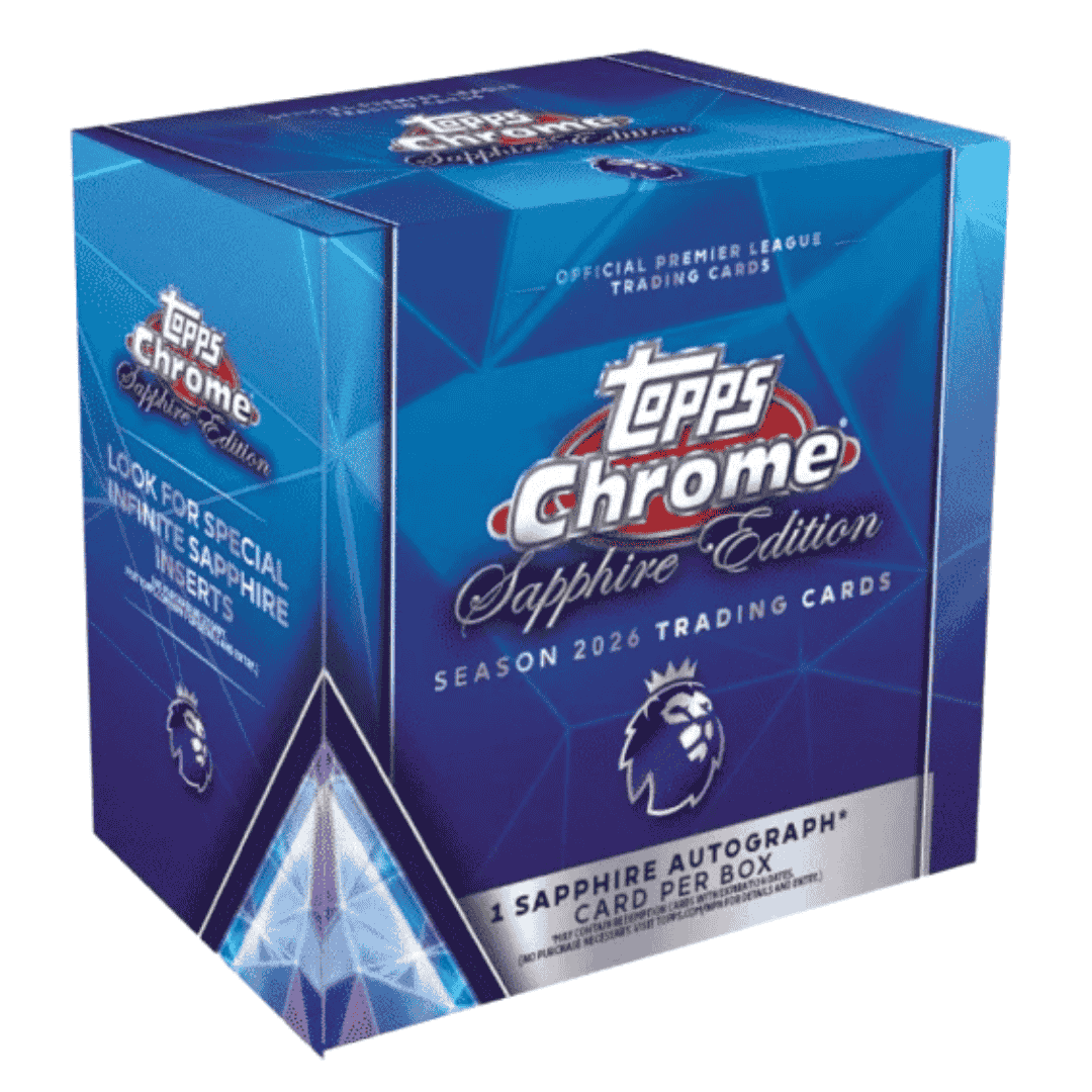 2026 Topps Chrome Premier League Soccer Sapphire Edition Box