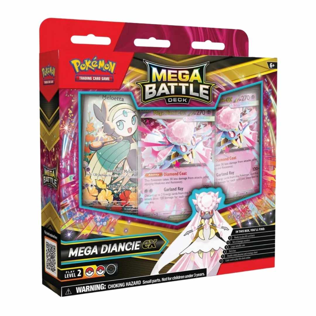 Pokemon Mega Gengar ex / Mega Diancie ex Battle Deck Box