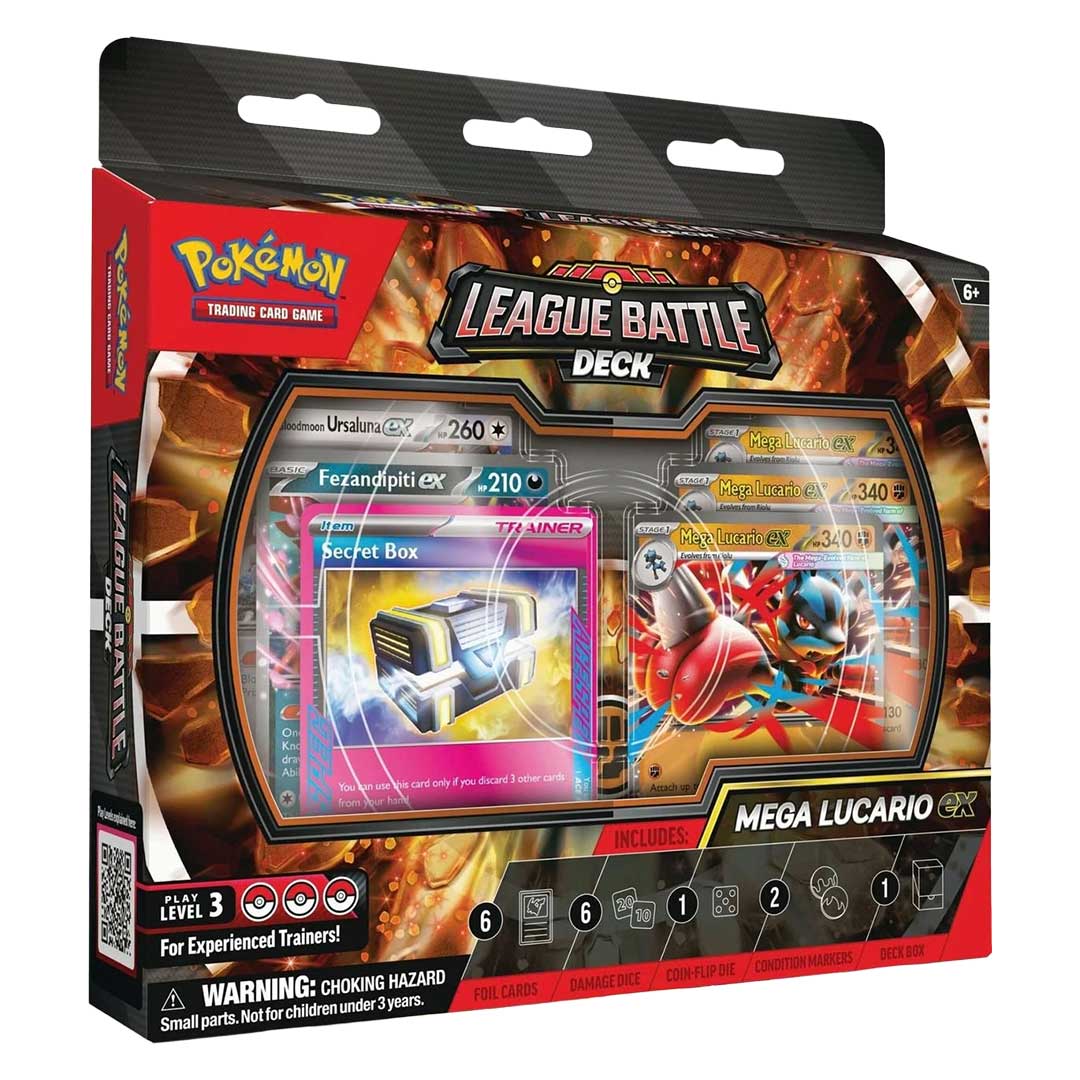 Pokemon Mega Lucario ex League Battle Deck Box